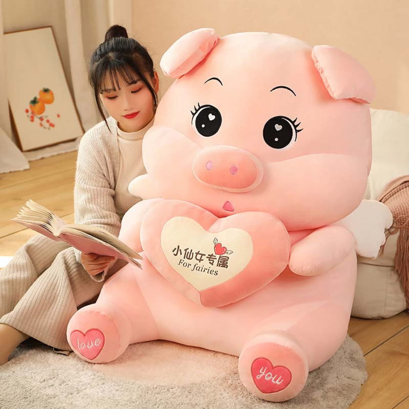 【新品】【超激レア】【お値段交渉受付】チリリンズ＊お風呂＊ぶた＊ブタ＊ぬいぐるみ Amazon.co.jp: [ハウスXIN] ぶた ぬいぐるみ ブタ 昼寝まくら 粉豚
